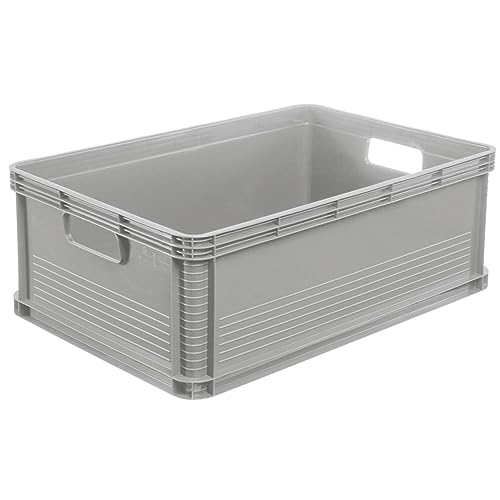 45 Liter Lagerkiste Euro Box Stapelbox Transportbox grau Palettenbox Kiste