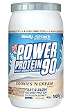 Body Attack Power Protein 90, Cookies 'n Cream, 2x1000g