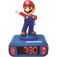 - Digitalwecker mit Nintendo Super Mario Klingeltönen - für Kinder mit Snooze, Kinderuhr, Blau / Rot Farbe - RL800NI