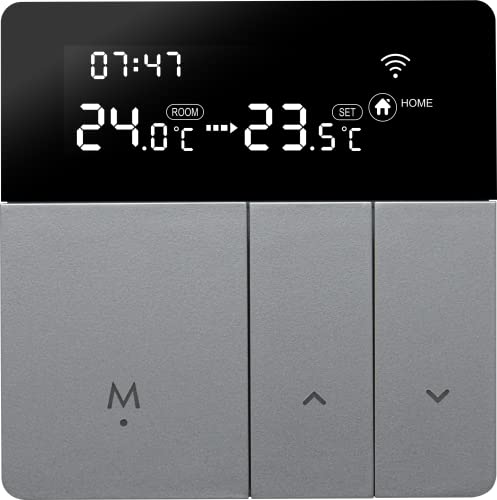 Beok Tuya Smart Thermostate Heizungsthermostat Raumthermostat WiFi-Thermostat Intelligente Wandthermostat für Wassererwärmung Fußbodenheizung Kompatibel Alexa,Google 3A TGP53WIFI