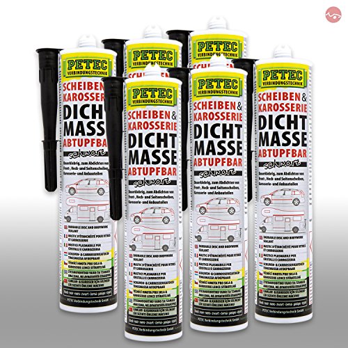 Petec_bundle 6X PETEC SCHEIBEN und KAROSSERIEDICHTMASSE KARTUSCHE ABTUPFBAR 310 ML 83300