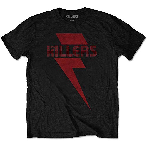 T-Shirt # S Black Unisex # Red Bolt