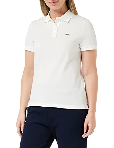 Lacoste Damen Poloshirt Pf7839,Weiß (Blanc),34 (Herstellergröße: 34)