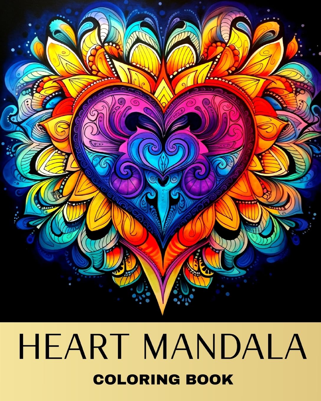 Heart Mandala Coloring Book: Mandala Coloring Pages for Adults and Teens with Heart Designs to Color