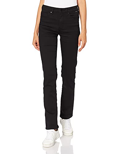 Mavi Damen DARIA Straight Jeans, Schwarz (Double Black STR 23746), No Aplica (Herstellergröße: 28/28)