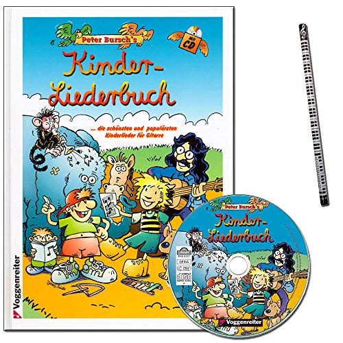 Peter Bursch's Kinder-Liederbuch - Songbuch für junge Gitarristen mit Noten, Tabulatur, CD und Musik-Bleistift