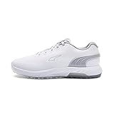 PUMA Herren ALPHACAT Nitro Golfschuh, White-Flat Light Gray Silver, 40.5 EU