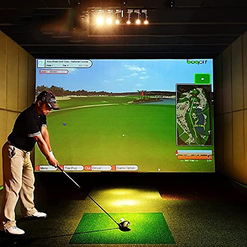 2,85 x 5 m Golfsimulator-Aufprallbildschirm, verdickter Golfball-Übungssimulator, Projektionsbildschirm, Golfsimulatoren für Zuhause, (nur Stoff)