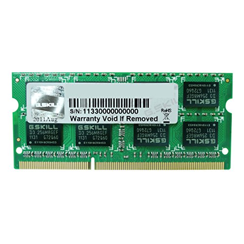 Gskill F3-1600C11S-8GSL Memory SO D3 1600 8GB C11 1x 8GB, 1,35V, Value Series