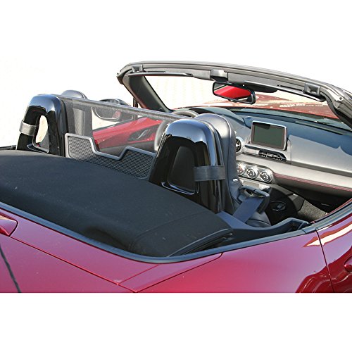 Wieland 1154 passgenauer Cabrio Wind Shield, Schwarz