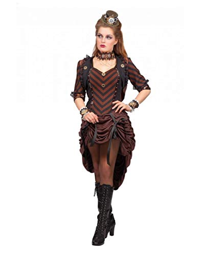 Horror-Shop Steampunk Kleid mit Bolero für Fasching & Halloween 38