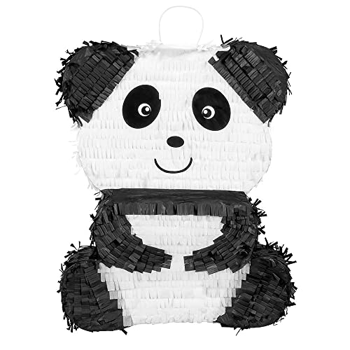 Boland 30960 - Pinata Panda, Größe 50 x 38 x 10 cm, schwarz-weißer Bär, Geburtstag, Dekoration, Party-Spiel, Geschenk