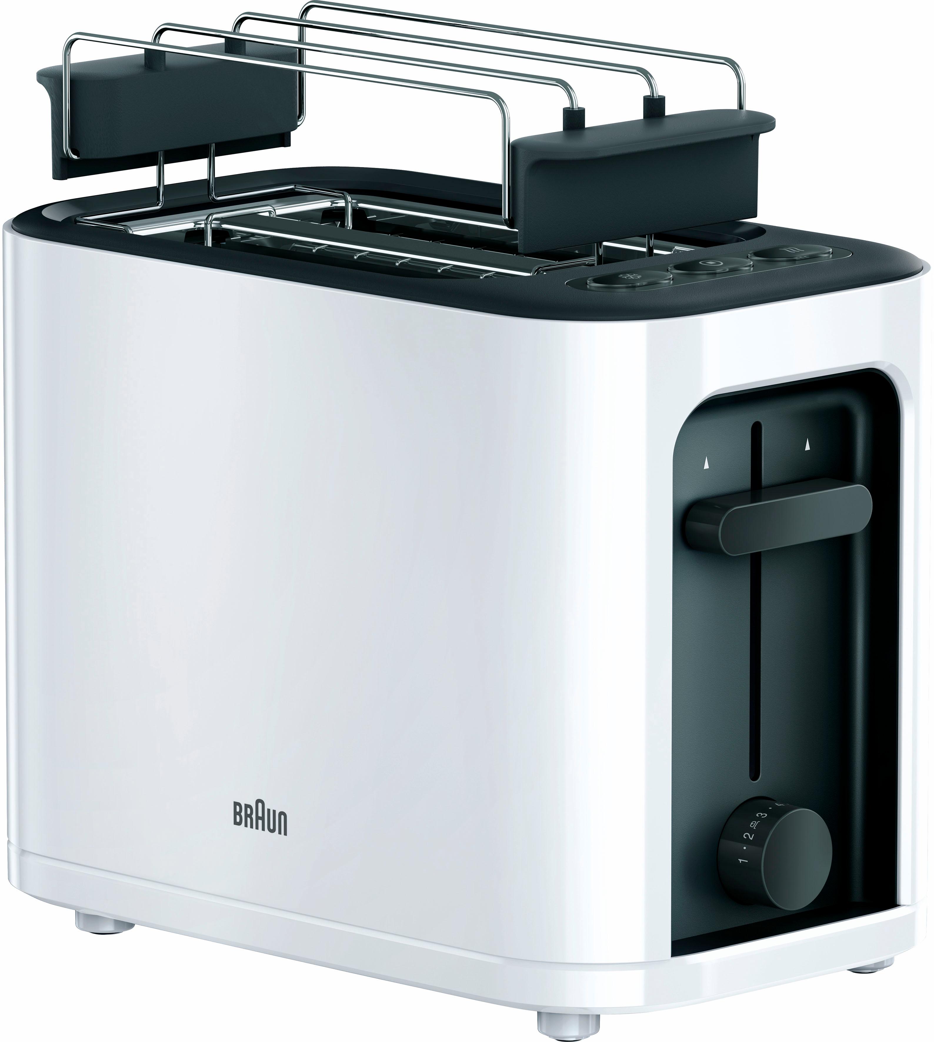 Braun Toaster HT 3010 WH für 2 Scheiben 1000 Watt