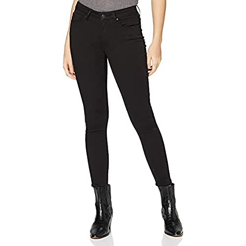 Mavi Damen Adriana Skinny Jeans, Schwarz (Double Black STR 14500), W27/L30 (Herstellergröße: 27/30)