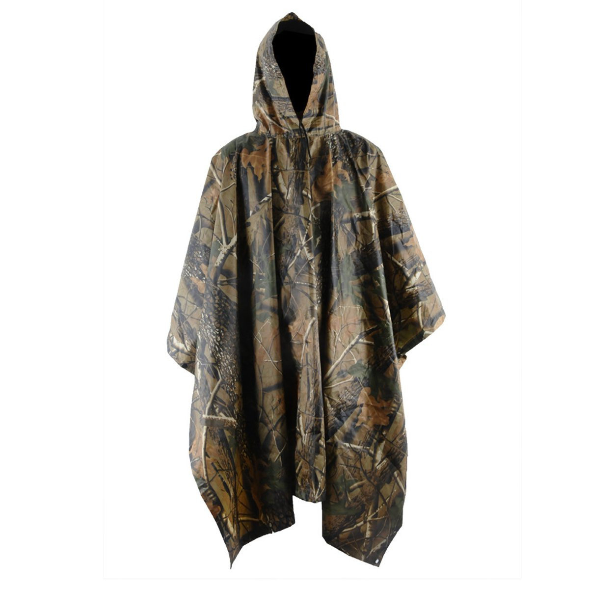 Camouflage-Regenmantel für Outdoor-Camping, wasserdichter Dschungel-Poncho für die Jagd.