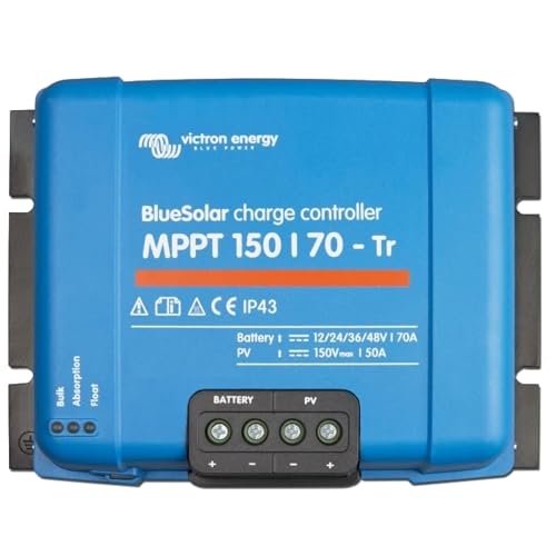 Victron Energy Bluesolar MPPT 150/70-TR 12/24/48 V, 70 A Solar Laderegler, 1 Stück, SCC010070200