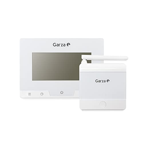 Garza 400616 Digitales Thermostat für Heizung und Heizung Stoppuhr mit Touch-Temperaturregler, Weiß, 400617