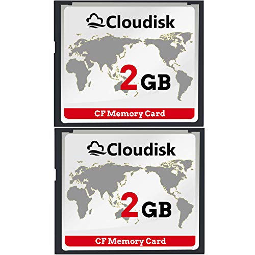 Cloudisk 2X CF-Karte Compact Flash 2 GB Speicherkarte Leistung für Vintage Digitalkamera
