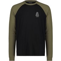 Mons Royale - Icon Raglan L/S - Longsleeve Gr M grau/schwarz/türkis