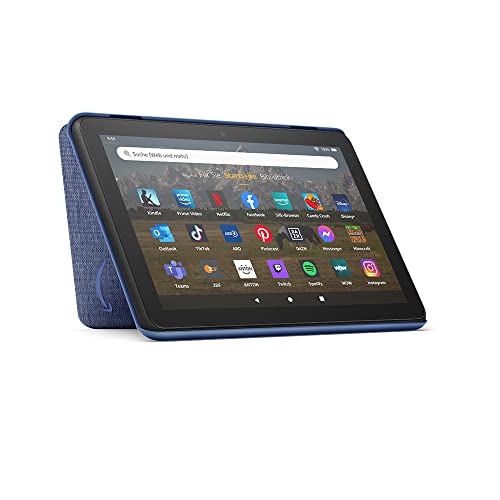 Hülle von Amazon für das Fire HD 8-Tablet (nur kompatibel mit Tablets der 12. Generation, 2022), blau