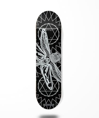Skateboard Skateboard Deck Board Black Revolver Libelula Black White 7.75