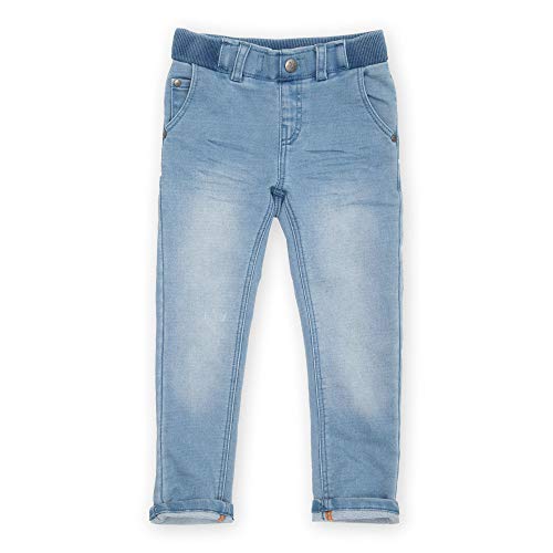 Sigikid Mädchen Mini Sweat Denim Klecks, Größe 098-128 Jeans, Hellblau, 104