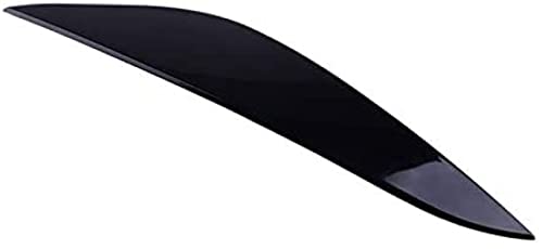 Augenbrauen-Abdeckung glänzend schwarz Auto-Frontscheinwerfer-Lampen-Augenbrauen-Augenlid-Abdeckung Styling-Dekor-Passform, für Tesla Model 3 2017 2018 2019 2020 Scheinwerfer-Augenbraue