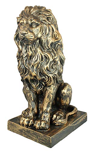 Löwe Skulptur Löwenstatue Deko Löwe Garten Gartenfigur Löwe sitzend