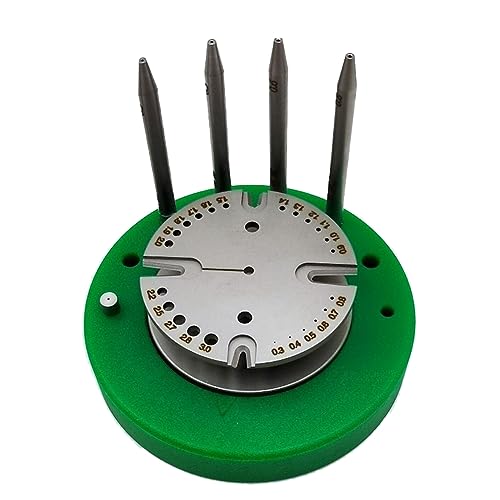 Kanylavy Watch Repair Tool Set Steel Punch Pin Entfernung und Installation Von Balance Wheel Hairspring Shaft Core Set Standard Edition