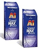 ILODA 2X 500ml Dr. Wack A1 Speed Wax Plus 3, Auto-Hartwachs, Auto-Wachs, Lackschutz, Lackversiegelung, Carnauba-Wachs mit extrem langanhaltenden Wasser-Abperl-Effekt für alle Lacke