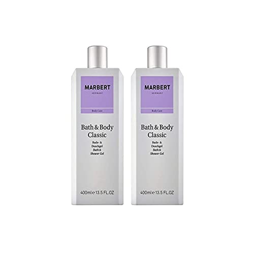 Marbert Bath & Body Classic Aqua Shower Gel - Duschgel, 2er Pack (2 x 400 ml)