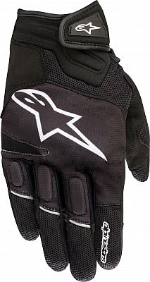 Alpinestars Motorradhandschuhe Atom Gloves Black White, Schwarz/Weiss, S