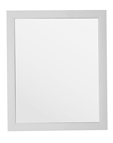 King Home S1710943 Wandspiegel mit Rahmen, Weiß, 40 x 50 H