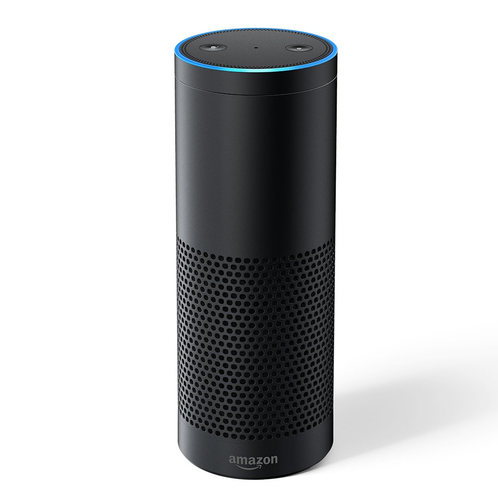 Amazon Echo Plus – Mit integriertem Smart Home-Hub, schwarz – Internationale Version, EU-Netzteil