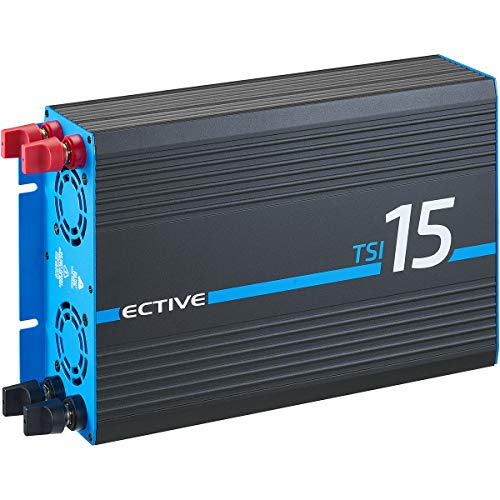 ECTIVE 1500W 24V zu 230V Reiner Sinus-Wechselrichter TSI 15 mit integrierter NVS- und USV-Funktion