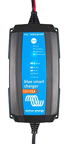 Victron BlueSmart Batterieladegerät IP65 12/15 mit integriertem Bluetooth für alle Batterietypen 12V 15A BPC121531064R