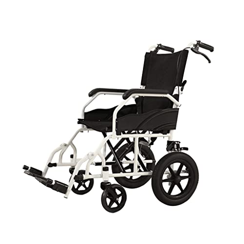 Rollstuhl Faltbarer Rollstuhl Faltbarer leichter tragbarer ultraleichter Reiserollstuhlwagen Faltbarer Transportstuhl mit Fußstützen Strandrollstuhl