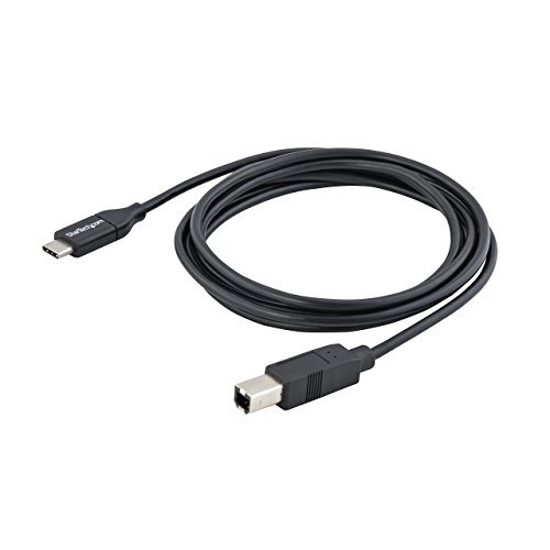 StarTech.com USB-C auf USB-B Kabel, St/St, 2m, USB 2.0, USB Typ C Druckerkabel, USB 2.0 Typ-C zu Typ-B Kabel