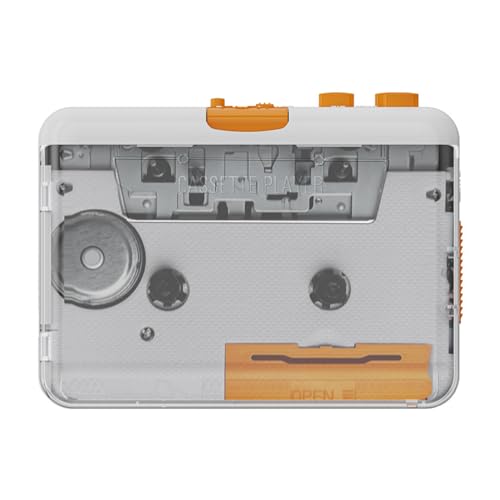 Xzmzbxzb Kassettenlaufwerk, Hand-Kassettenrekorder, USB-Tape-zu-MP3-Konverter, tragbarer Band-Player für Laptop-PC-Benutzer, Kassetten-zu-MP3-Konverter