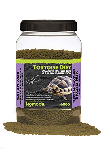 Komodo Tortoise Diet Salat Mix Komplett Holistic Futtersilo mit Calcium Salat Mix 680 g