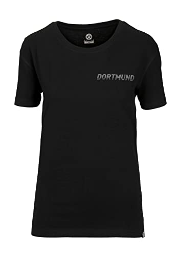 Borussia Dortmund Damen BVB Oversize T-Shirt, schwarz, L