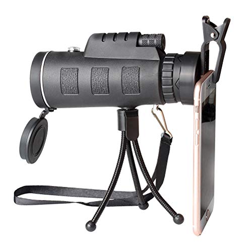 40X60 BAK4 Zoom Mini-Monokular-Teleskop mit Kompass-Telefonclip Power Optics Outdoor-Spotting-Fernglas