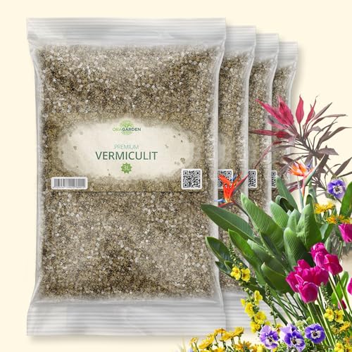 OraGarden Premium Vermiculit für Aussaat Gartenbau Kübelpflanzen Körnung: 0-5 mm (12L)