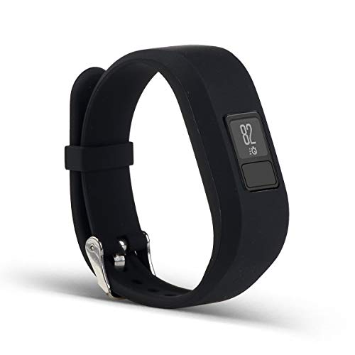 Bemodst Uhrenarmbänder für Garmin Vivofit 3 Smartwatch, Silikon Ersatz Armband Garmin Vivofit3 Sport Uhrenarmband für Männer Frauen (Schwarz)