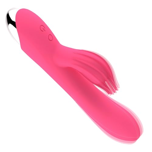 Dazifan Dildo Analplug Vibrator mit Klitoris Stimulator Silikon Massagestab Vibratoren Rabbit Vibration mit 10 Vibrationsmodi Masturbation Sex Spielzeug für Frauen Männer Paare