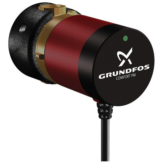 Grundfos 97989265 Zirkulationspumpe Comfort UP15-14B PM DE PN10 Rp1/2, 1 x 230 V, 80 mm
