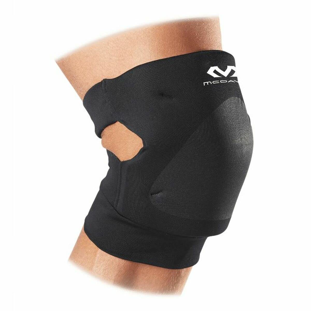 McDavid Knieschüchter Set mit Offene Rückseite für größere Bewegungsfreiheit - für Damen und Herren - schwarz oder dunkelblau - Gebrauch: Volleyball