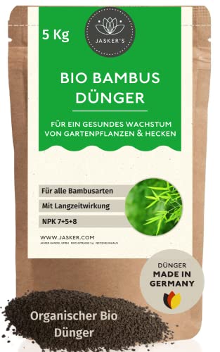 Jasker´s Bambusdünger | für alle Bambussorten | mit extra Magnesium - für kräftig grüne Bambusarten (Bambusdünger, 5,0 Kg)