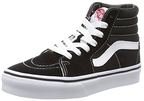 Vans Kids SK8-HI Hohe Sneakers, Schwarz (Black/True White), 29 EU