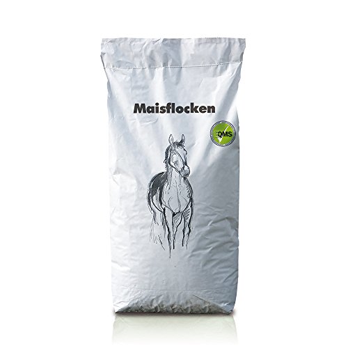 Eggersmann Maisflocken – Einzelfuttermittel für Pferde und Ponys – Viel Energie, wenig Eiweiß – 15 kg Sack